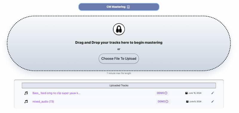 Drag & Drop or Upload your Audio File