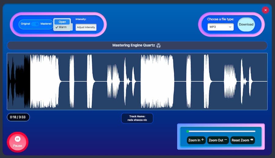 Adjust Mastering Preferences